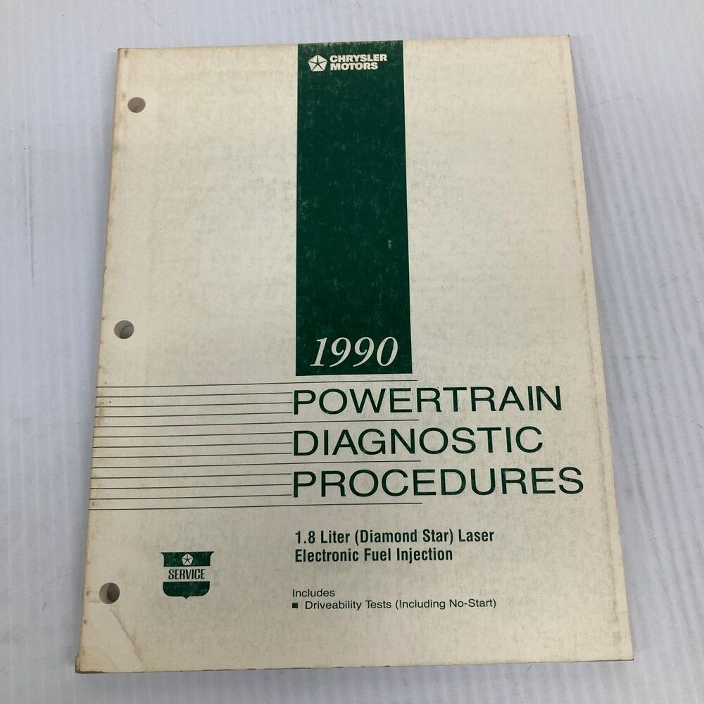 1990 Powertrain Diagnostic Procedures Chrysler Diamond Star 1.8 Manual